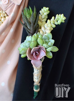 succulent corsage