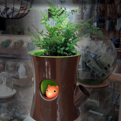 self watering squirrel pot
